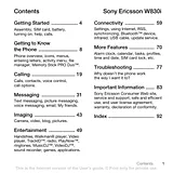Sony Ericsson W830I ユーザーガイド
