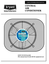 Bryant CENTRAL AIR CONDITIONER Manuale Utente
