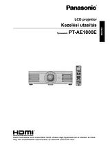 Panasonic PT-AE1000E Operating Guide
