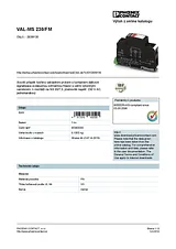 Phoenix Contact Type 2 surge protection device VAL-MS 230/FM 2839130 2839130 Data Sheet