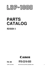 Canon LBP-1000 Parts Catalog