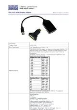 Cables Direct USB 3.0 to HDMI USB3-HDMI Prospecto