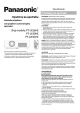 Panasonic PT-LX30H Mode D’Emploi