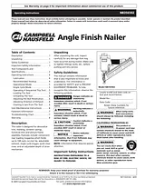 Campbell Hausfeld NB356502 Справочник Пользователя