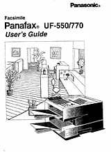 Panasonic UF-550 사용자 설명서