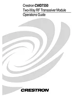 Crestron Electronics Inc CWD7550 Manual De Usuario
