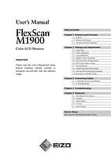 Eizo FlexScan M1900 Benutzerhandbuch