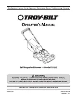 Troy-Bilt TB210 Manuale Utente