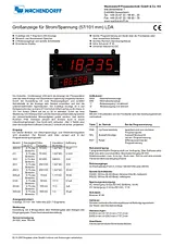 Wachendorff LD4A05P0 Current-/voltage display LD4A05P0 LD4A05P0 Data Sheet
