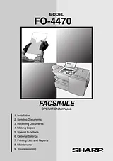Sharp FO-4470 Manual De Usuario