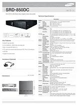Samsung SRD-850DC Merkblatt
