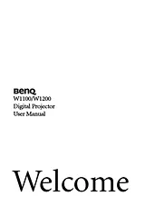 Benq Projector W1200 Manuel D’Utilisation