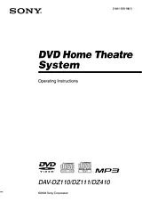 Sony dav-dz111 Manual De Usuario