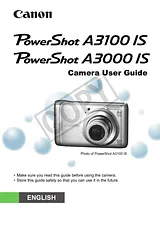 Canon A3000 IS Manuel D’Utilisation