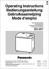 Panasonic sd-207 Guida Al Funzionamento