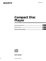 Sony CDP-CE545 Manuale