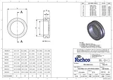 Richco DGB-7 Sealing Plug Black (A x B x C x D x E) 19 x 16 x 11 x 1,5 x 8 mm DGB-7 Hoja De Datos