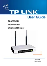 TP-LINK TL-WR841N Betriebsanweisung