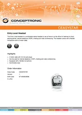 Conceptronic Entry Level Headset 1208008 Benutzerhandbuch