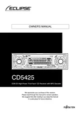 Eclipse - Fujitsu Ten CD5425 Manual De Usuario