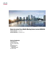 Cisco Cisco WebEx Meeting Center WBS29.8 릴리즈 노트
