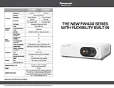 Panasonic PT-FW430U PTFW430U Leaflet
