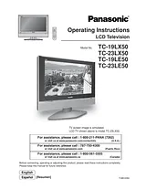 Panasonic tc-19le50 Справочник Пользователя