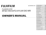 Fujifilm Fujinon XF 50-140mm f/2.8 R LM OIS WR Owner's Manual