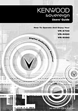 Kenwood Sovereign VR-5080 Manuale Utente