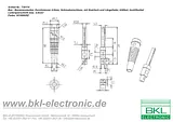 Bkl Electronic Jack plug Plug, straight Pin diameter: 4 mm Black 072150-P 1 pc(s) 072150-P 数据表