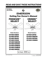 Emerson CF4801GES00 사용자 설명서