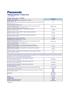 Panasonic NA107VC4 Energy Guide