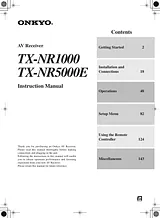 ONKYO TX-NR1000 Manual De Instruções