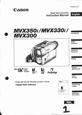 Canon MVX 330 i ユーザーズマニュアル