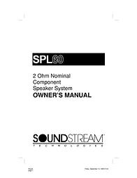 Soundstream Technologies SPL 60 User Manual