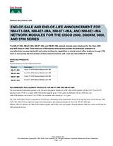 Cisco 2600/2600XM AND 3600 SERIES 8 PORT T1 ATM MODULE WITH IMA Guida Specifiche