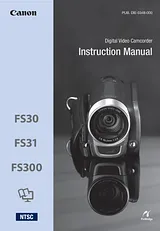 Canon FS300 说明手册