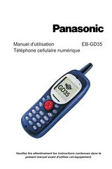 Panasonic EB-GD35 작동 가이드