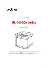 Brother HL-2400CEN Owner's Manual
