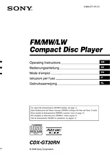 Sony CDX-GT30RN Manual De Usuario