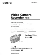 Sony CCD-TRV49 User Manual