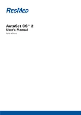 ResMed Flow Generator AutoSet CS 2 Manual De Usuario