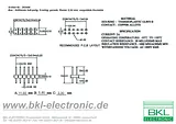 Bkl Electronic Straight double row header, 2.54 pitch Grid pitch: 2.54 mm Nominal current: 3 A 10120517 Data Sheet