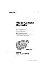 Sony CCD-TR3300 Справочник Пользователя