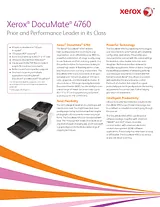 Xerox 4760 XDM47605M-WU Folheto