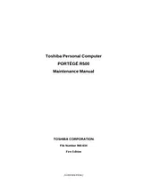 Toshiba R500 Manuel D’Utilisation