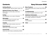 Sony K500 Manuale Utente