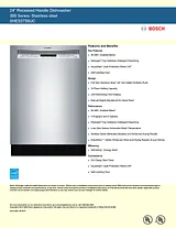 Bosch SHE53T55UC Specification Guide