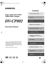 ONKYO dv-cp802 Manuel D'Instructions