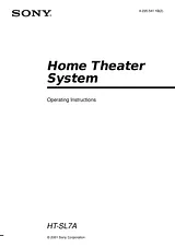 Sony HT-SL7A User Manual